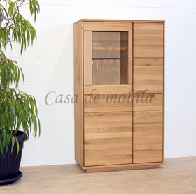 Highboard 77x136x40cm FLORENZ Wildeiche massiv Roheffekt geölt von Casademobila Goslar Highboard 77x136x40cm FLORENZ Wildeiche massiv Roheffekt geölt von Casademobila Goslar