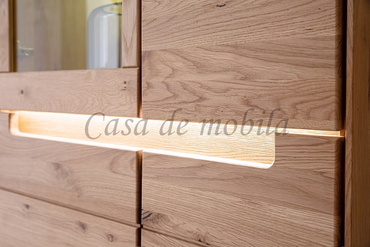 Wohnwand 4teilig FLORENZ Wildeiche massiv Roheffekt geölt von Casademobila Goslar Wohnwand 4teilig FLORENZ Wildeiche massiv Roheffekt geölt von Casademobila Goslar