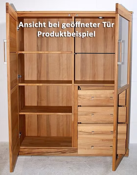 Vollholz Geschirrschrank Casera Kernbuche, Asteiche massiv natur oder Bianco geölt Casa de Mobila Goslar Vollholz Geschirrschrank Casera Kernbuche, Asteiche massiv natur oder Bianco geölt Casa de Mobila Goslar