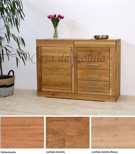 Massivholz Sideboard CASERA 120x87x42cm Kernbuche, Asteiche natur oder Bianco geölt Casa de mobila Goslar Massivholz Sideboard CASERA 120x87x42cm Kernbuche, Asteiche natur oder Bianco geölt Casa de mobila Goslar