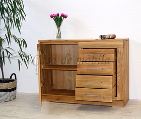 Massivholz Anrichte mit schubladen CASERA 120x87x42cm Asteiche massiv natur geölt Casa de mobila Goslar Massivholz Anrichte mit schubladen CASERA 120x87x42cm Asteiche massiv natur geölt Casa de mobila Goslar