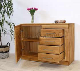 Wäschekommode mit schubladen CASERA 120x87x42cm Asteiche massiv natur geölt Casa de mobila Goslar Wäschekommode mit schubladen CASERA 120x87x42cm Asteiche massiv natur geölt Casa de mobila Goslar