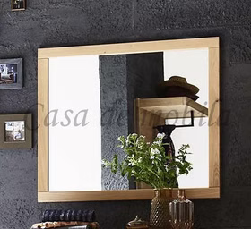 Wandspiegel 102x90x2cm SKYLINE Massivholz von Casademobila Goslar Wandspiegel 102x90x2cm SKYLINE Massivholz von Casademobila Goslar