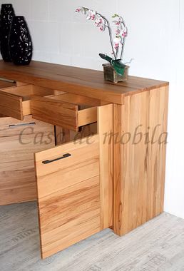 Sideboard 173x94x45cm SKYLINE Kernbuche massiv natur geölt Anrichte detail holztür 173x94x45cm SKYLINE Kernbuche massiv natur geölt