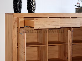 Sideboard 173x94x45cm SKYLINE Kernbuche massiv natur geölt Sideboard mit 3 schubladen 173x94x45cm SKYLINE Kernbuche massiv natur geölt