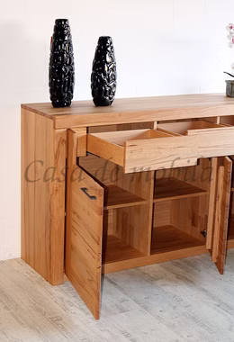 Sideboard 173x94x45cm SKYLINE Kernbuche massiv natur geölt Sideboard detail schubkasten 173x94x45cm SKYLINE Kernbuche massiv natur geölt