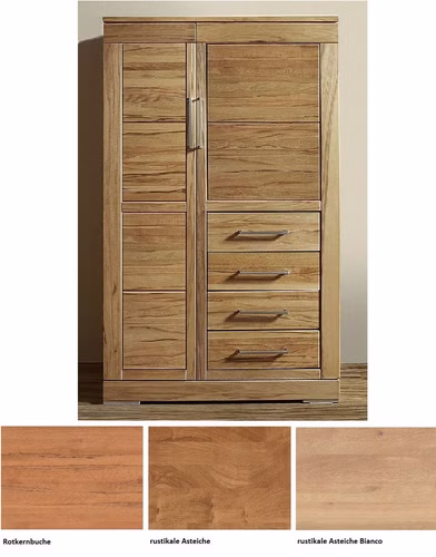 Massivholz Schrank Casera 100x154x42cm Kernbuche, Asteiche massiv natur oder Bianco geölt Wimmer Casa de Mobila Goslar Massivholz Schrank Casera 100x154x42cm Kernbuche, Asteiche massiv natur oder Bianco geölt Wimmer Casa de Mobila Goslar