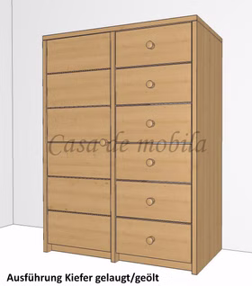 Hochkommode 92x123x46cm CONTRA Massivholz Anrichte Wäschekommode von Casademobila Goslar Hochkommode 92x123x46cm CONTRA Massivholz Anrichte Wäschekommode von Casademobila Goslar