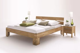 Massivholz Bett 200x200x45cm NXT ZENNA Kopfteil geteilt Wildeiche massiv natur geölt Casa de mobila Goslar Massivholz Bett 200x200x45cm NXT ZENNA Kopfteil geteilt Wildeiche massiv natur geölt Casa de mobila Goslar
