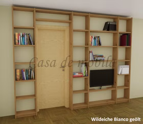 Massivholz Regal Regalwand schmal CONTRA 310x236x21cm Wildeiche massiv Bianco geölt Casa de mobila Goslar Massivholz Regal Regalwand schmal CONTRA 310x236x21cm Wildeiche massiv Bianco geölt Casa de mobila Goslar
