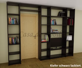Regalwand tief 310x236x33cm CONTRA Massivholz Bibliothek Regal von Casademobila Goslar Regalwand tief 310x236x33cm CONTRA Massivholz Bibliothek Regal von Casademobila Goslar