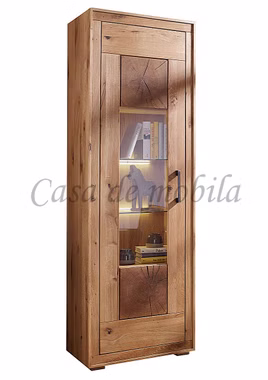 Massivholz Vitrine I 62x201x40cm RUSTIC Wildeiche geölt Hirnholz von Casademobila Goslar Massivholz Vitrine I 62x201x40cm RUSTIC Wildeiche geölt Hirnholz von Casademobila Goslar