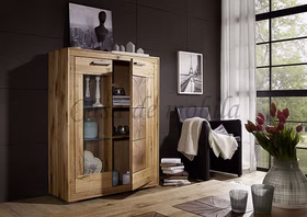 Massivholz Highboard I 103x135x40cm RUSTIC Wildeiche geölt Hirnholz von Casademobila Goslar Massivholz Highboard I 103x135x40cm RUSTIC Wildeiche geölt Hirnholz von Casademobila Goslar