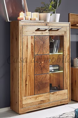 Massivholz Highboard I 103x135x40cm RUSTIC Wildeiche geölt Hirnholz von Casademobila Goslar Massivholz Highboard I 103x135x40cm RUSTIC Wildeiche geölt Hirnholz von Casademobila Goslar