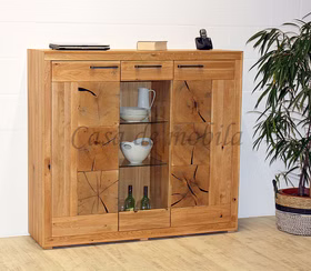Massivholz Highboard II 150x135x40cm RUSTIC Wildeiche geölt Hirnholz von Casademobila Goslar Massivholz Highboard II 150x135x40cm RUSTIC Wildeiche geölt Hirnholz von Casademobila Goslar