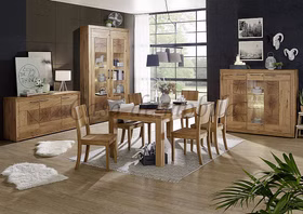Massivholz Sideboard I 171x86x40cm RUSTIC Wildeiche geölt Hirnholz von Casademobila Goslar Massivholz Sideboard I 171x86x40cm RUSTIC Wildeiche geölt Hirnholz von Casademobila Goslar