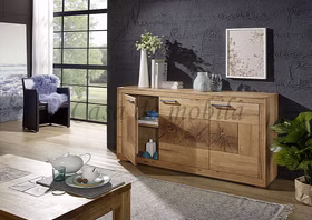 Massivholz Sideboard I 171x86x40cm RUSTIC Wildeiche geölt Hirnholz von Casademobila Goslar Massivholz Sideboard I 171x86x40cm RUSTIC Wildeiche geölt Hirnholz von Casademobila Goslar