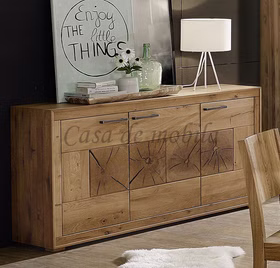 Massivholz Sideboard I 171x86x40cm RUSTIC Wildeiche geölt Hirnholz von Casademobila Goslar Massivholz Sideboard I 171x86x40cm RUSTIC Wildeiche geölt Hirnholz von Casademobila Goslar