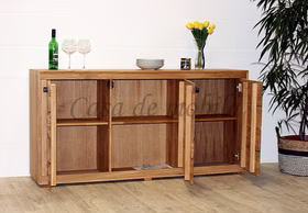 Massivholz Sideboard I 171x86x40cm RUSTIC Wildeiche geölt Hirnholz von Casademobila Goslar Massivholz Sideboard I 171x86x40cm RUSTIC Wildeiche geölt Hirnholz von Casademobila Goslar