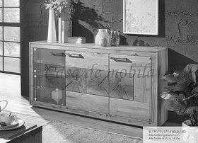Massivholz Sideboard I 171x86x40cm RUSTIC Wildeiche geölt Hirnholz von Casademobila Goslar Massivholz Sideboard I 171x86x40cm RUSTIC Wildeiche geölt Hirnholz von Casademobila Goslar