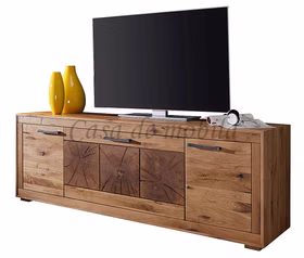 Massivholz TV-Lowboard III 178x62x46cm RUSTIC Wildeiche geölt Hirnholz von Casademobila Goslar Massivholz TV-Lowboard III 178x62x46cm RUSTIC Wildeiche geölt Hirnholz von Casademobila Goslar