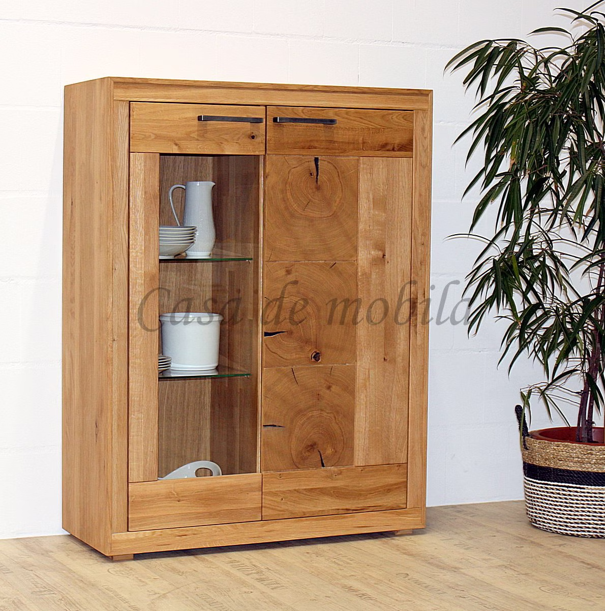 Massivholz Wohnwand 4teilig RUSTIC Wildeiche massiv geölt Hirnholz von Casademobila Goslar Massivholz Wohnwand 4teilig RUSTIC Wildeiche massiv geölt Hirnholz von Casademobila Goslar