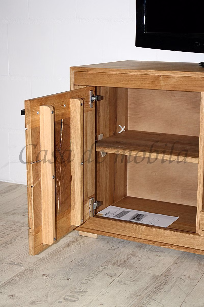 Massivholz Wohnwand 4teilig RUSTIC Wildeiche massiv geölt Hirnholz von Casademobila Goslar Massivholz Wohnwand 4teilig RUSTIC Wildeiche massiv geölt Hirnholz von Casademobila Goslar