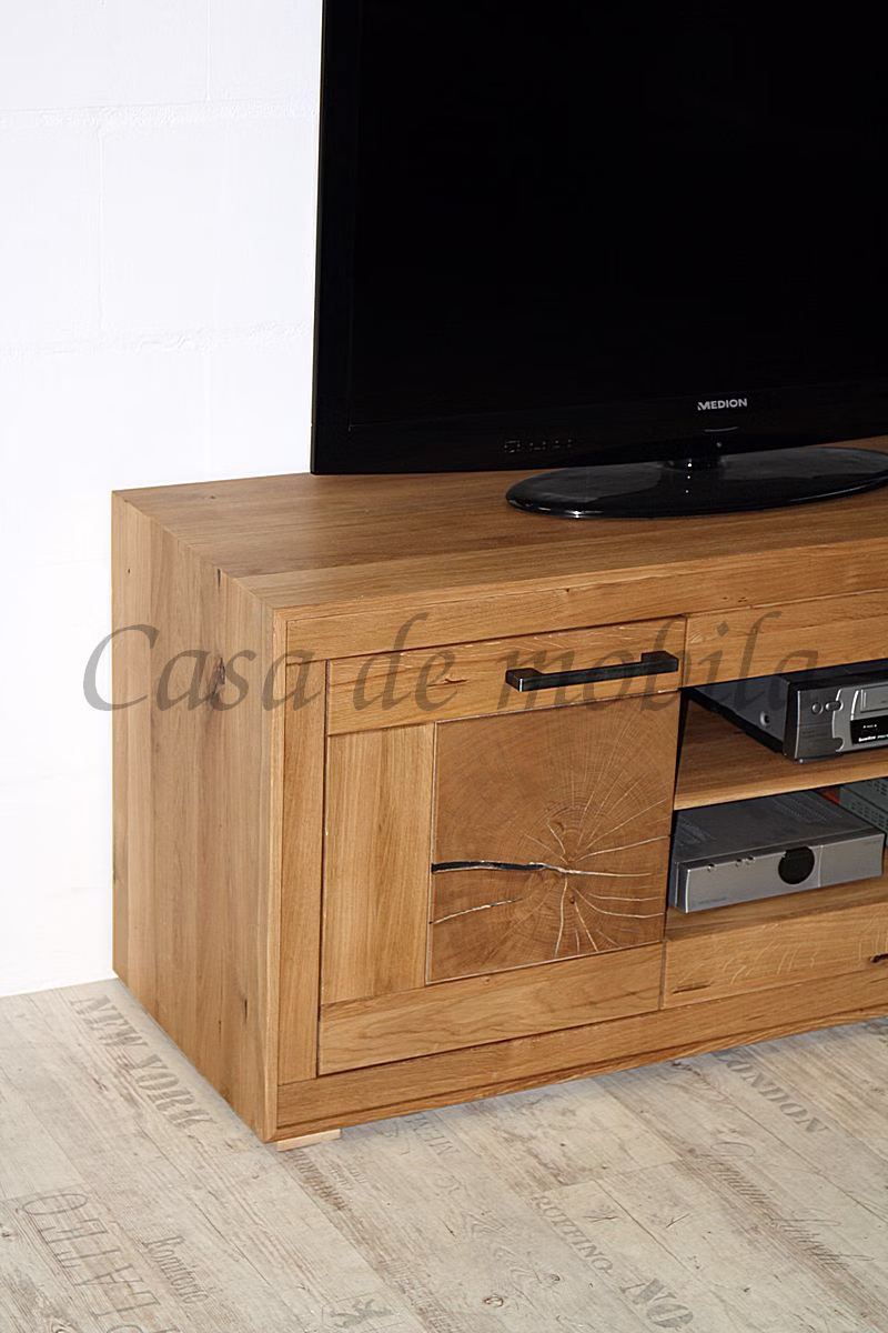 Massivholz Wohnwand 4teilig RUSTIC Wildeiche massiv geölt Hirnholz von Casademobila Goslar Massivholz Wohnwand 4teilig RUSTIC Wildeiche massiv geölt Hirnholz von Casademobila Goslar