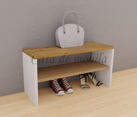 Dielenbank 89x46x33cm CONTRA Kiefer weiß lackiert / Wildeiche geölt von Casademobila Goslar Dielenbank 89x46x33cm CONTRA Kiefer weiß lackiert / Wildeiche geölt von Casademobila Goslar
