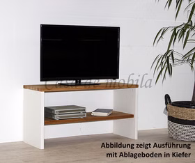 TV-bank mit ablage klein CONTRA Kernbuche massiv weiß lackiert / Wildeiche geölt Casademobila Goslar TV-bank mit ablage klein CONTRA Kernbuche massiv weiß lackiert / Wildeiche geölt Casademobila Goslar