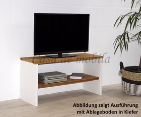 TV-tisch mit ablage klein CONTRA Kernbuche massiv weiß lackiert / Wildeiche geölt Casademobila Goslar TV-tisch mit ablage klein CONTRA Kernbuche massiv weiß lackiert / Wildeiche geölt Casademobila Goslar