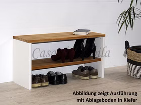 Dielenbank mit ablage 89x46x33cm CONTRA Kernbuche massiv weiß lackiert / Wildeiche geölt Casademobila Goslar Dielenbank mit ablage 89x46x33cm CONTRA Kernbuche massiv weiß lackiert / Wildeiche geölt Casademobila Goslar