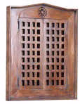 Spiegel 50x63x6cm FOREST BAYWOOD recycled Teak massiv honigfarben gebeizt und lackiert von Casademobila Goslar