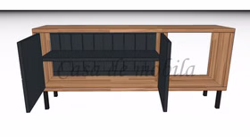 TV-Lowboard 134x59x33cm CONTRA Kernbuche massiv geölt / anthrazitgrau von Casademobila Goslar TV-Lowboard 134x59x33cm CONTRA Kernbuche massiv geölt / anthrazitgrau von Casademobila Goslar