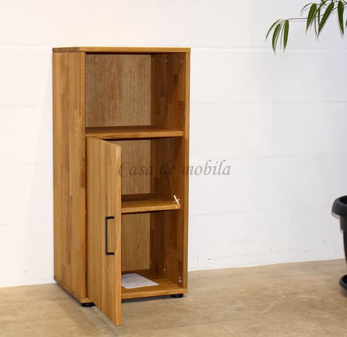 Schmale Hochkommode 46x102x32cm MIDO Eiche massiv natur, bianco oder braun nussbaumfarben geölt von Casademobila Goslar Schmale Hochkommode 46x102x32cm MIDO Eiche massiv natur, bianco oder braun nussbaumfarben geölt von Casademobila Goslar