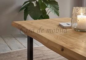 Couchtisch Metallbeine U 110x45x70cm HAVANNA Eiche massiv geölt U-Couchtisch 110x45x70cm HAVANNA Eiche massiv natur geölt von Casademobila Goslar
