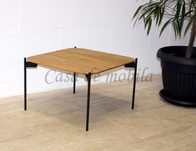 Couchtisch 60x38x60cm ALTO Asteiche massiv geölt Metallbeine Wohnzimmertisch 60x38x60cm ALTO Asteiche massiv natur geölt Metallbeine von Casademobila Goslar