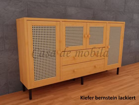 Sideboard 178x97x33cm CONTRA Massivholz von Casademobila Goslar Sideboard mit Metallbeine 178x97x33cm CONTRA kiefer massiv bernsteinfarben lackiert von Casa de mobila Goslar