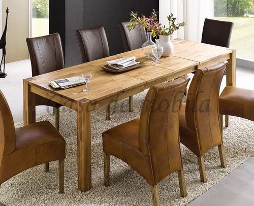 Ausziehtisch 160/205/250x76x90cm FRITZ Wildeiche massiv natur geölt Massivholz Ausziehtisch FRITZ 160/205/250x76x90cm Wildeiche massiv geölt Casa de mobila Goslar