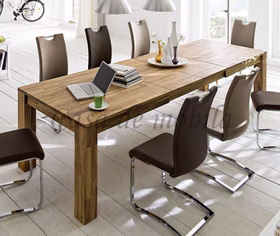Ausziehtisch 160/205/250x76x90cm FRITZ Wildeiche massiv natur geölt holztisch ausziehbar FRITZ 160/205/250x76x90cm Wildeiche massiv natur geölt Casa de mobila Goslar