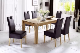 Ausziehtisch 160/205/250x76x90cm FRITZ Wildeiche massiv natur geölt massivholz küchentisch ausziehbar FRITZ 160/205/250x76x90cm Wildeiche massiv natur geölt Casa de mobila Goslar