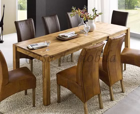 Ausziehtisch 160/205/250x76x90cm FRITZ Wildeiche massiv natur geölt Massivholz Ausziehtisch FRITZ 160/205/250x76x90cm Wildeiche massiv geölt Casa de mobila Goslar
