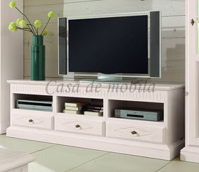 Massivholz TV-Lowboard mit schubladen 162x57x50cm ROSSIO Pinie massiv weiß gebürstet 31.210.200-02 Casa de mobila Goslar Massivholz TV-Lowboard mit schubladen 162x57x50cm ROSSIO Pinie massiv weiß gebürstet 31.210.200-02 Casa de mobila Goslar