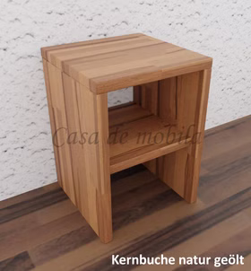 Massivholz Nachttisch mit Ablage CONTRA 33x46x33cm Kernbuche massiv natur geölt von Casa de mobila Goslar Massivholz Nachttisch mit Ablage CONTRA 33x46x33cm Kernbuche massiv natur geölt von Casa de mobila Goslar