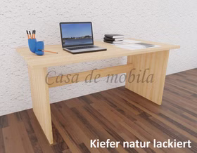 Schreibtisch 160x74x78cm CONTRA Kiefer massiv von Casademobila Goslar