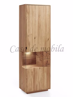 Vitrine rechts 63x202x40cm WALBORG Eiche massiv geölt von Casademobila Goslar Vitrine rechts 63x202x40cm WALBORG Eiche massiv geölt von Casademobila Goslar
