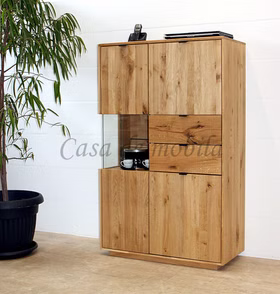 Highboard rechts 87x140x40cm WALBORG Eiche massiv geölt von Casademobila Goslar Highboard rechts 87x140x40cm WALBORG Eiche massiv geölt von Casademobila Goslar