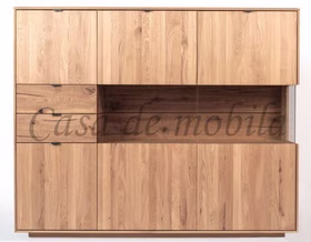 Geschirrschrank links 172x140x40cm WALBORG schubladen front sägerau Eiche massiv geölt von Casademobila Goslar Geschirrschrank links 172x140x40cm WALBORG schubladen front sägerau Eiche massiv geölt von Casademobila Goslar
