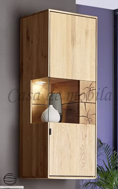 Hängeschrank rechts 52x138x40cm WALBORG Eiche massiv geölt von Casademobila Goslar