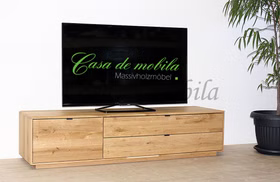 TV-Lowboard links 183x43x50cm WALBORG Eiche massiv geölt von Casademobila Goslar
